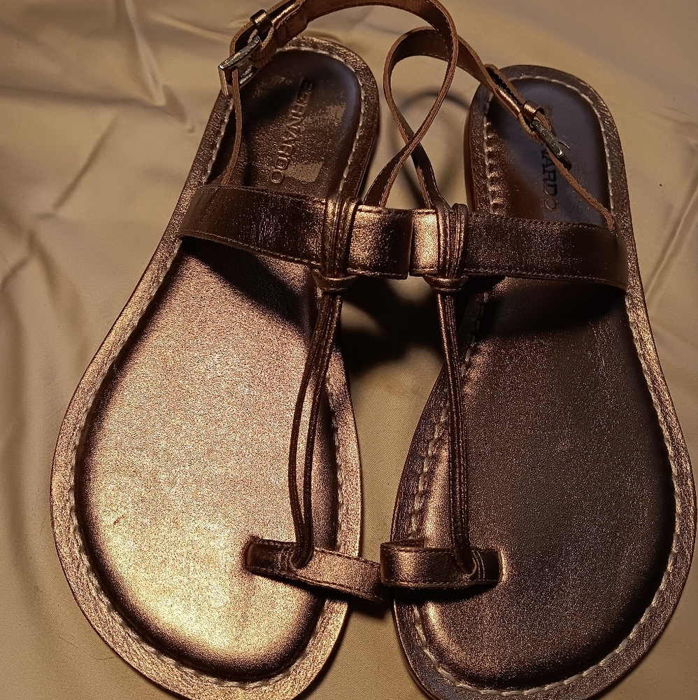 Gold sandals